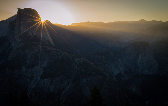 Sunrise over Half Dome, Yosemite, CA - 2016
