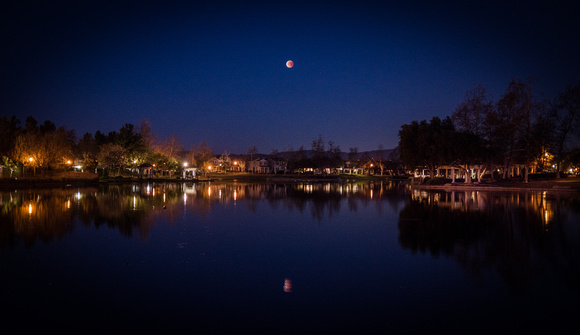 Lunar Eclipse at Harveston Lake